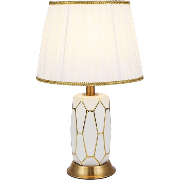 Изображение товара Настольная лампа Modelux ML.6114.01TL WH с тканевым абажуром Изображение товара Настольная лампа Modelux ML.6114.01TL WH с тканевым абажуром