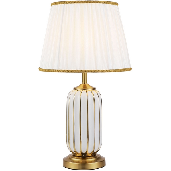 Изображение товара Настольная лампа Modelux ML.6123.01TL WH Модерн с тканевым абажуром Изображение товара Настольная лампа Modelux ML.6123.01TL WH Модерн с тканевым абажуром