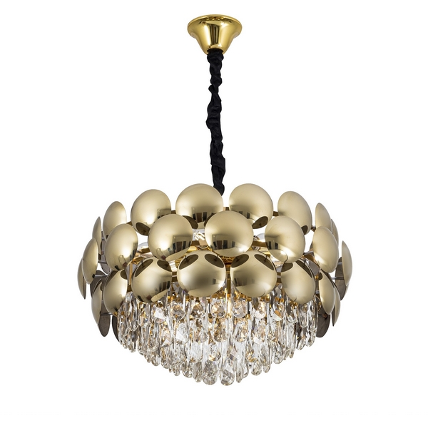 

Подвесная люстра хрустальная Modelux MODELUX ML.627.8, Золото, MODELUX ML.627.8