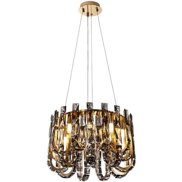 

Подвесная люстра хрустальная Modelux MODELUX ML.6621.9 BS-SM, Латунь, MODELUX ML.6621.9 BS-SM