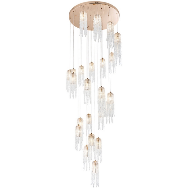 

Подвесная люстра хрустальная Modelux MODELUX ML.6688.25 GD, Золото, MODELUX ML.6688.25 GD