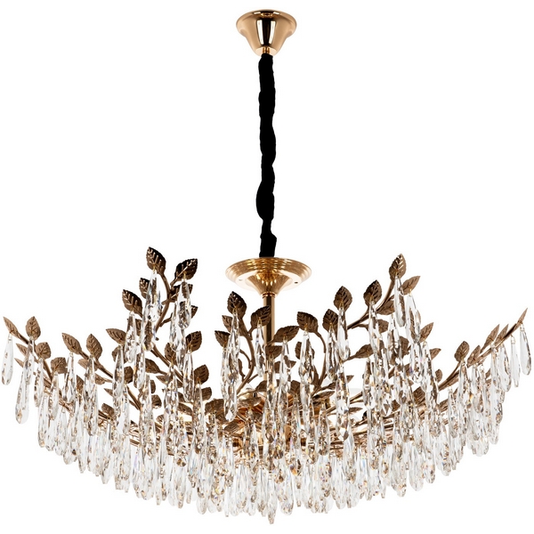 

Подвесная люстра хрустальная Modelux MODELUX ML.6747.8 GD, Прозрачный;золото, MODELUX ML.6747.8 GD