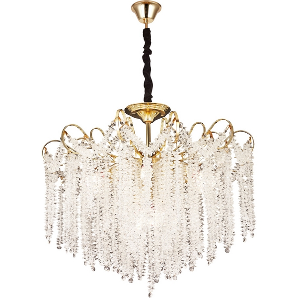 

Подвесная люстра хрустальная Modelux MODELUX ML.6759.9 GD, Прозрачный;золото, MODELUX ML.6759.9 GD