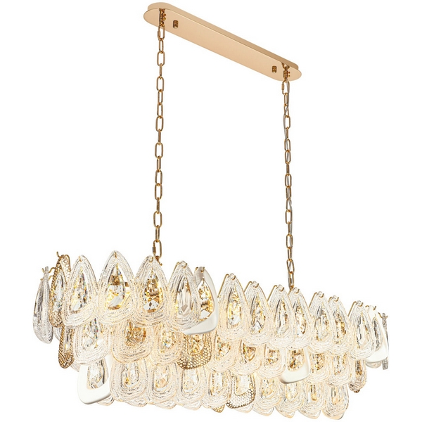 Изображение товара Подвесная люстра Modelux ML. 6775. 1125 GD - хрусталь, золото, 16 ламп E14