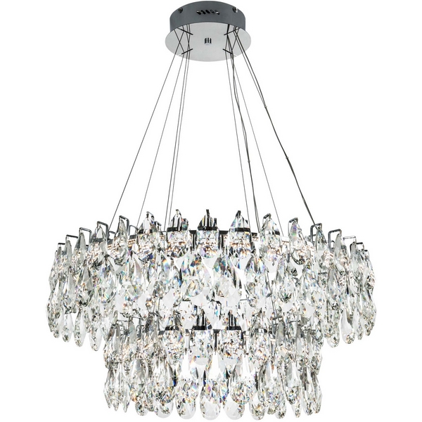 

Подвесная люстра светодиодная хрустальная с регулировкой цветовой температуры Modelux MODELUX ML.6900.800P CR, Хром;прозрачный, MODELUX ML.6900.800P CR
