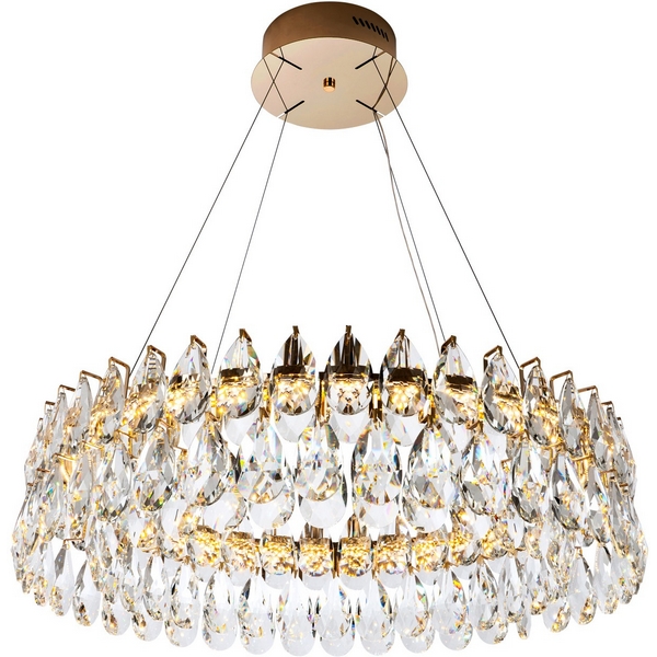 Изображение товара Подвесная светодиодная люстра Modelux ML.6901.800P GD стиль модерн золото хрусталь K9