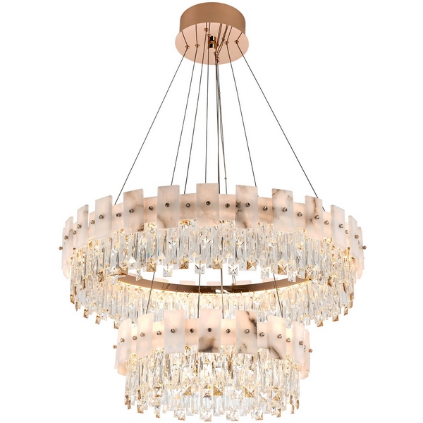 

Подвесная люстра светодиодная с регулировкой цветовой температуры Modelux MODELUX ML.6980.800.500P GD, Золото, MODELUX ML.6980.800.500P GD