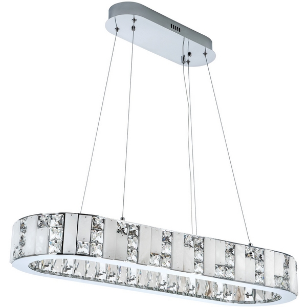 

Подвесная люстра светодиодная с регулировкой цветовой температуры Modelux MODELUX ML.6985.800.300P CR, Хром, MODELUX ML.6985.800.300P CR