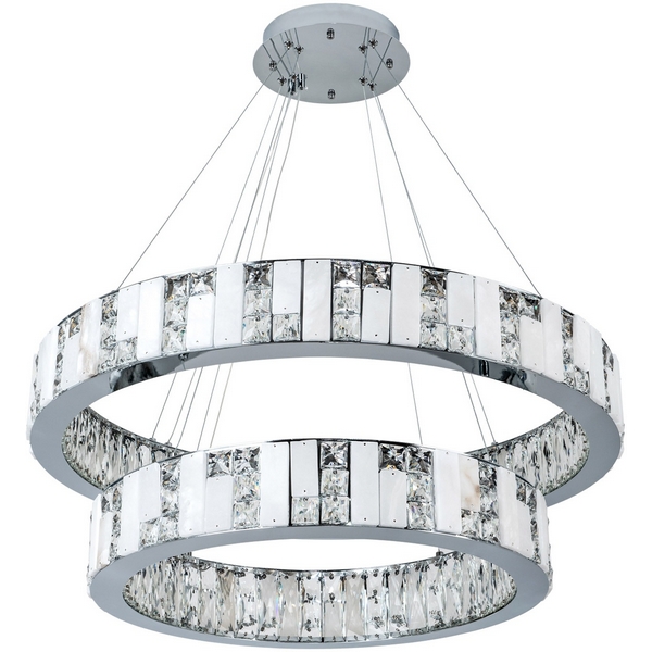 Изображение товара Подвесная светодиодная люстра Modelux Модель ML.6985.800.600P CR с регулировкой температуры