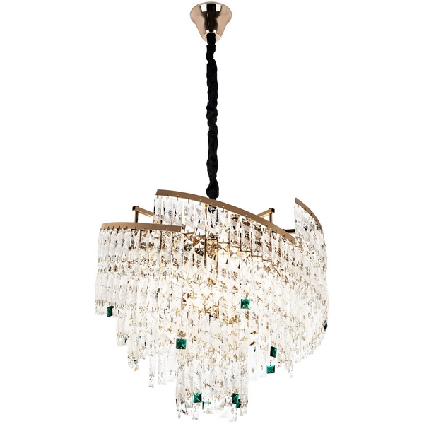 

Подвесная люстра хрустальная Modelux MODELUX ML.7071.12 GD, Прозрачный;золото, MODELUX ML.7071.12 GD
