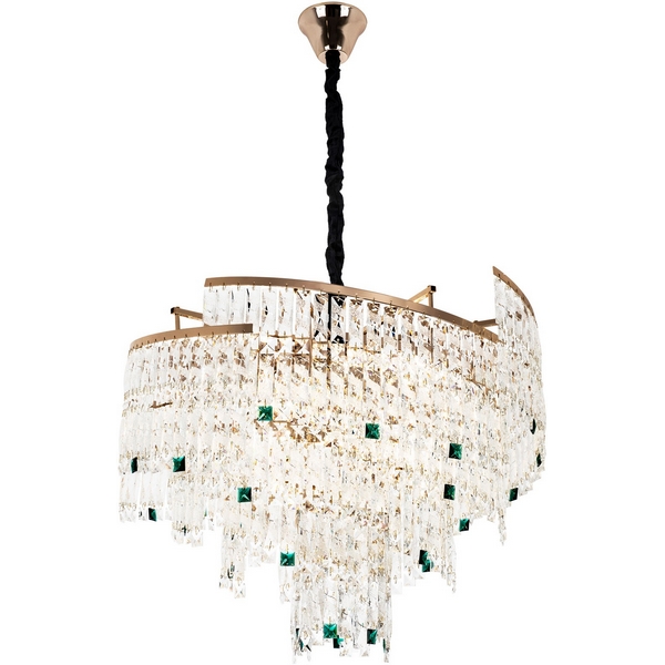 

Подвесная люстра хрустальная Modelux MODELUX ML.7071.16 GD, Прозрачный;золото, MODELUX ML.7071.16 GD