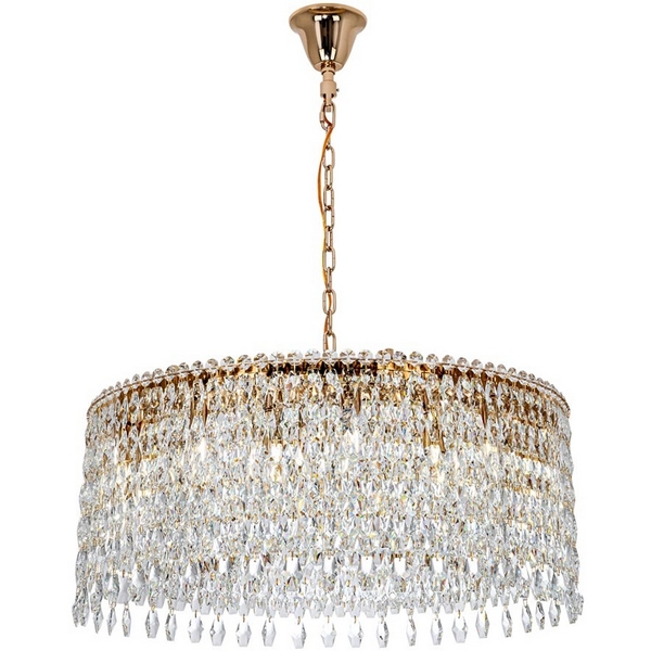 

Подвесная люстра хрустальная Modelux MODELUX ML.7074.18 GD, Прозрачный;золото, MODELUX ML.7074.18 GD