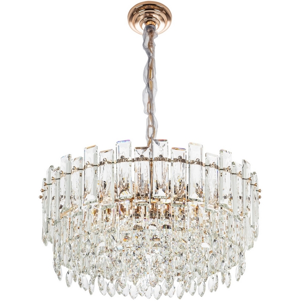 

Подвесная люстра хрустальная Modelux MODELUX ML.7082.12 GD, Прозрачный;золото, MODELUX ML.7082.12 GD