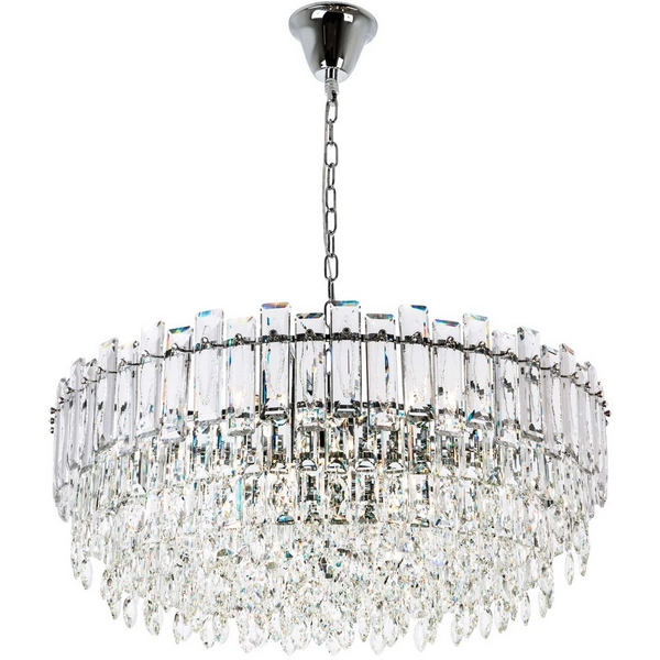 

Подвесная люстра хрустальная Modelux MODELUX ML.7082.18 CR, Хром;прозрачный, MODELUX ML.7082.18 CR