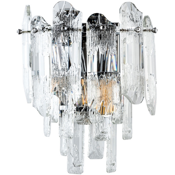 Изображение товара Бра хрустальное Modelux ML.7083.02 CR с двумя лампами E14 для стильного интерьера