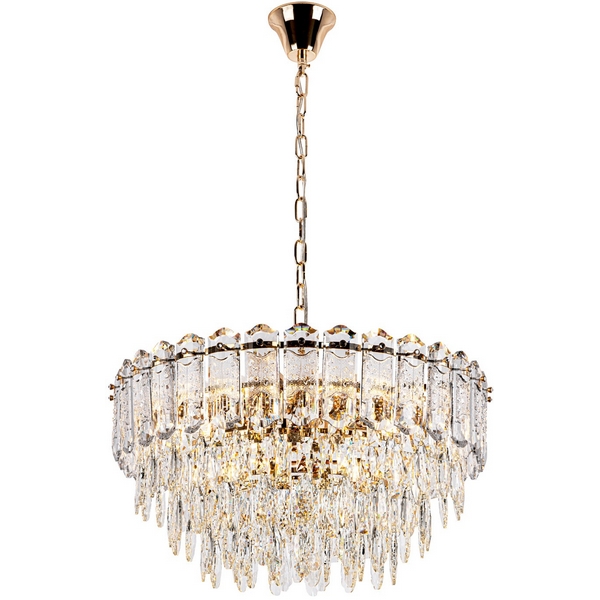 

Подвесная люстра хрустальная Modelux MODELUX ML.7085.600 GD, Прозрачный;золото, MODELUX ML.7085.600 GD