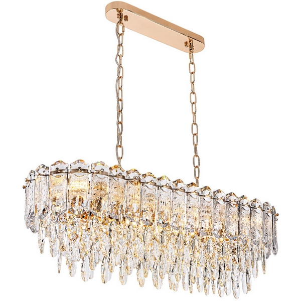 

Подвесная люстра хрустальная Modelux MODELUX ML.7085.900.300 GD, Прозрачный;золото, MODELUX ML.7085.900.300 GD