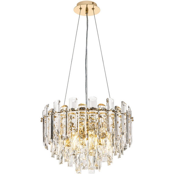 

Подвесная люстра хрустальная Modelux ML.7088.400 GD, Прозрачный;золото, ML.7088.400 GD