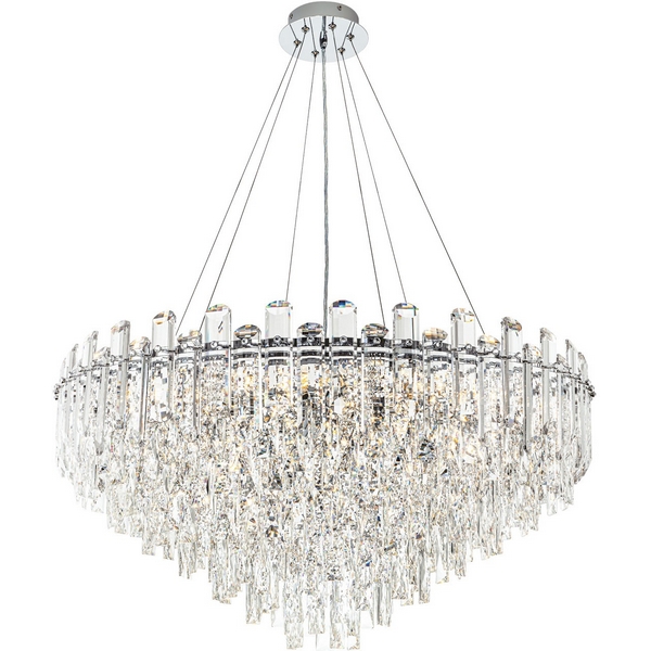 

Подвесная люстра хрустальная Modelux ML.7088.800 CR, Хром;прозрачный, ML.7088.800 CR