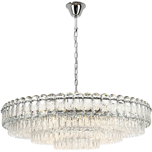 Изображение товара Подвесная люстра Modelux ML.7092.1000 CR с хрусталем K9 и 22 лампами