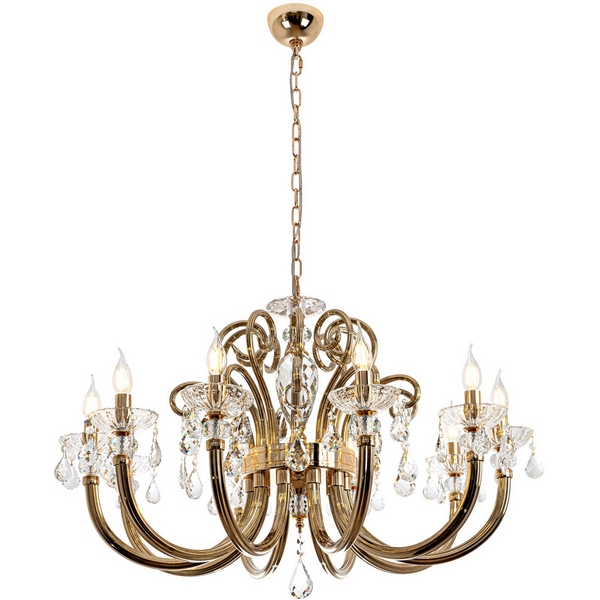 

Подвесная люстра Modelux MODELUX ML.7141.10P, Золото, MODELUX ML.7141.10P