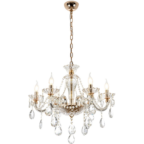 

Подвесная люстра Modelux ML.7163.6P, Прозрачный;золото, ML.7163.6P
