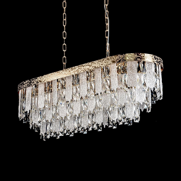 

Подвесная люстра хрустальная Modelux MODELUX ML.7206.900.300 GD, Прозрачный;золото, MODELUX ML.7206.900.300 GD