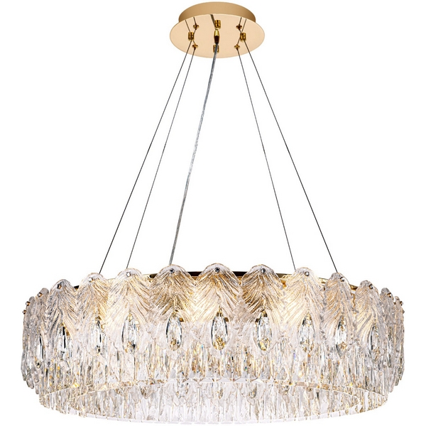 Изображение товара Подвесная люстра Modelux ML.7445.800 GD с хрусталем K9 и золотистой арматурой