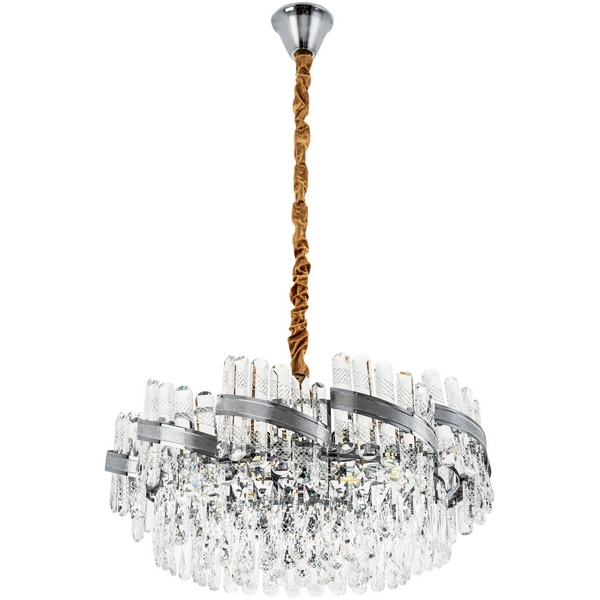 

Подвесная люстра хрустальная Modelux MODELUX ML.750.12 CR, Хром;прозрачный, MODELUX ML.750.12 CR