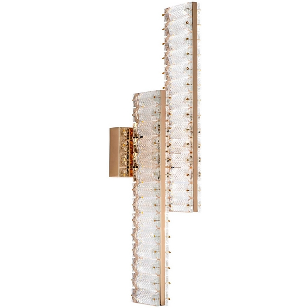 

Бра светодиодное хрустальное с регулировкой цветовой температуры Modelux MODELUX ML.753.02 GD, Прозрачный;золото, MODELUX ML.753.02 GD