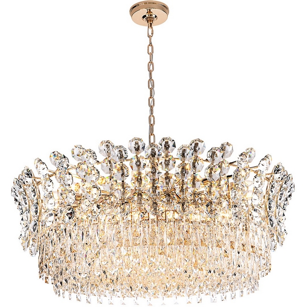 

Подвесная люстра хрустальная Modelux MODELUX ML.7550.33 GD, Прозрачный;золото, MODELUX ML.7550.33 GD