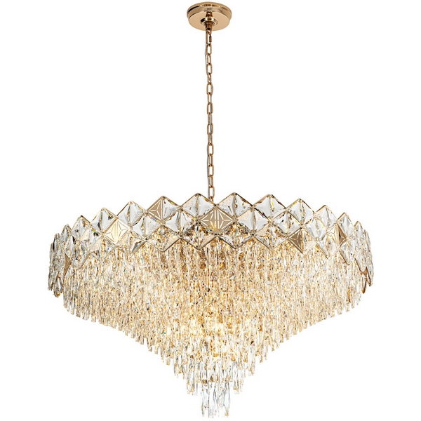 

Подвесная люстра хрустальная Modelux MODELUX ML.7555.31 GD, Прозрачный;золото, MODELUX ML.7555.31 GD