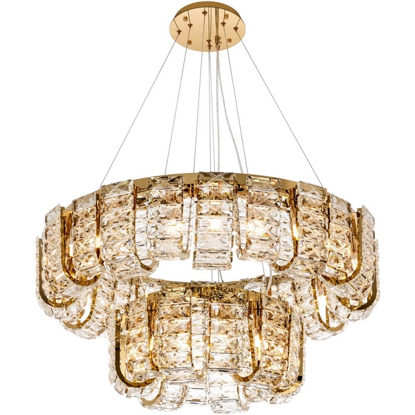 

Подвесная люстра хрустальная Modelux MODELUX ML.755.36 GD, Прозрачный;золото, MODELUX ML.755.36 GD