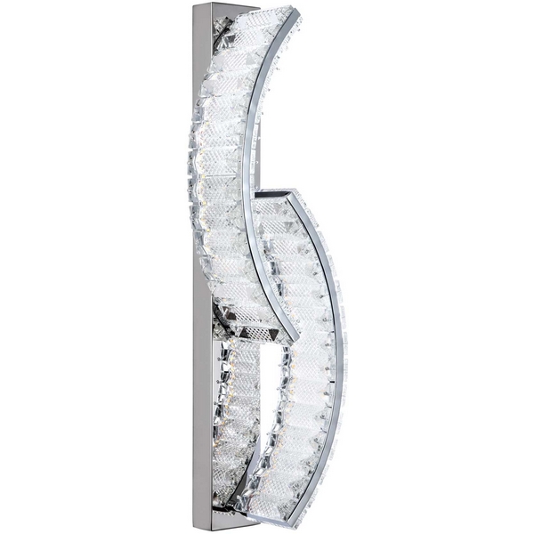 

Бра светодиодное хрустальное с регулировкой цветовой температуры Modelux MODELUX ML.756.02 CR, Хром;прозрачный, MODELUX ML.756.02 CR