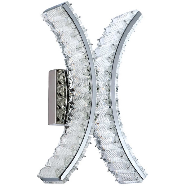 

Бра светодиодное хрустальное с регулировкой цветовой температуры Modelux MODELUX ML.759.02 CR, Хром;прозрачный, MODELUX ML.759.02 CR