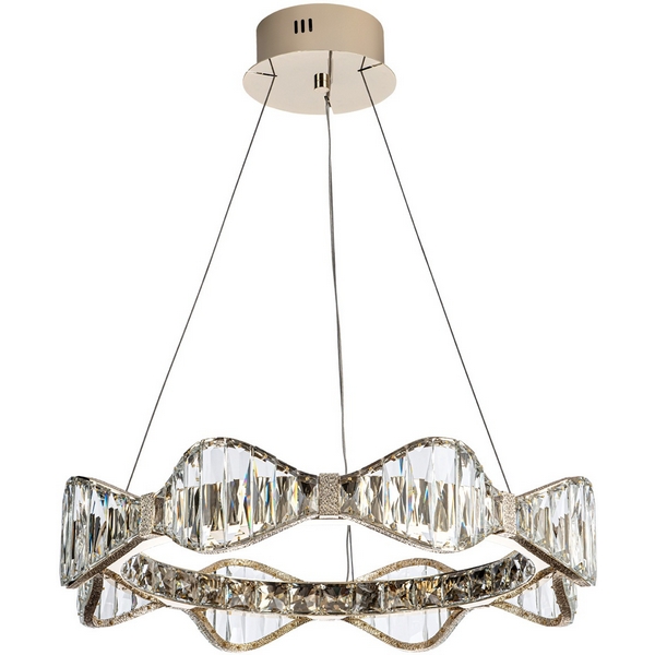 

Подвесная люстра светодиодная хрустальная Modelux MODELUX ML.785.600 CP, Шампань, MODELUX ML.785.600 CP