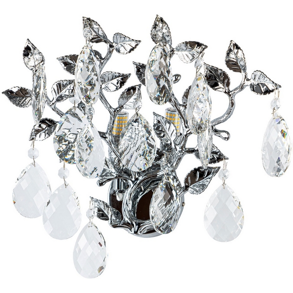 

Бра хрустальное Modelux MODELUX ML.8065.02 CR, Хром;прозрачный, MODELUX ML.8065.02 CR