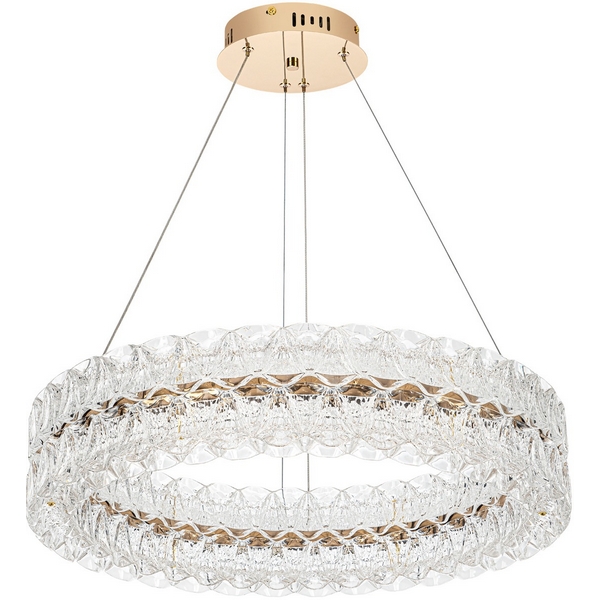 

Подвесная люстра светодиодная с пультом с регулировкой цветовой температуры Modelux ML.8185.600 GD, Золото, ML.8185.600 GD