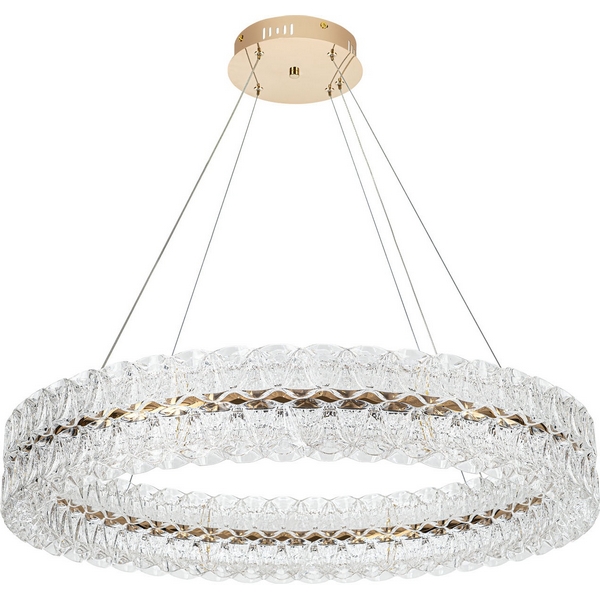 

Подвесная люстра светодиодная с пультом с регулировкой цветовой температуры Modelux ML.8185.800 GD, Золото, ML.8185.800 GD