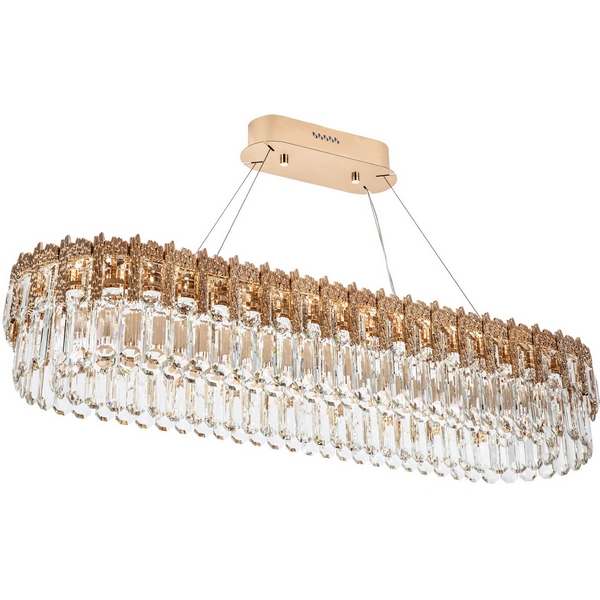 Изображение товара Подвесная люстра Modelux ML.830.1200 GD с хрусталём K9 и регулировкой цвета