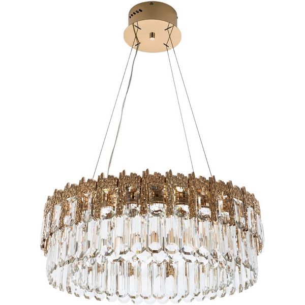 Изображение товара Подвесная люстра светодиодная хрустальная с регулировкой цветовой температуры Modelux ML.830.600 GD