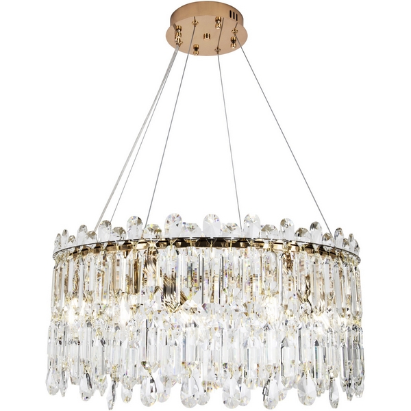 

Подвесная люстра хрустальная Modelux MODELUX ML.837.14 GD, Прозрачный;золото, MODELUX ML.837.14 GD