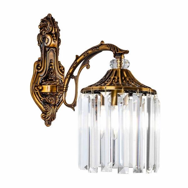 

Бра хрустальное Modelux MODELUX ML.843.01 BS, Прозрачный;латунь, MODELUX ML.843.01 BS