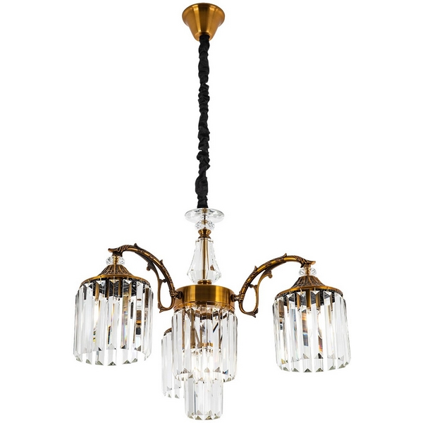 

Подвесная люстра хрустальная Modelux MODELUX ML.843.3 BS, Прозрачный;латунь, MODELUX ML.843.3 BS