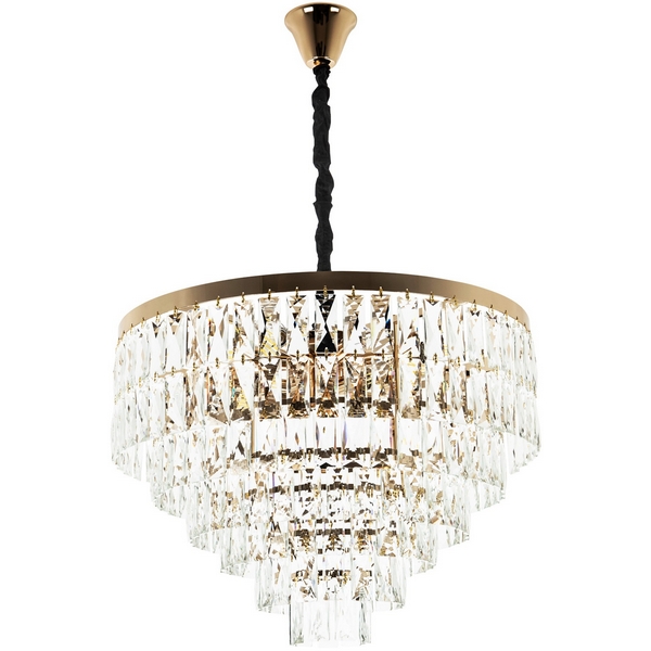 Изображение товара Подвесная хрустальная люстра Modelux ML.844.12 GD 12 ламп классический дизайн