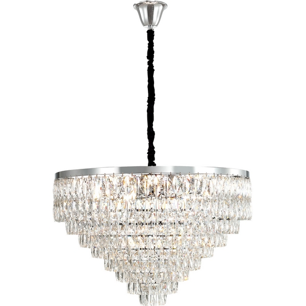 

Подвесная люстра хрустальная Modelux MODELUX ML.844.18 CR, Хром;прозрачный, MODELUX ML.844.18 CR