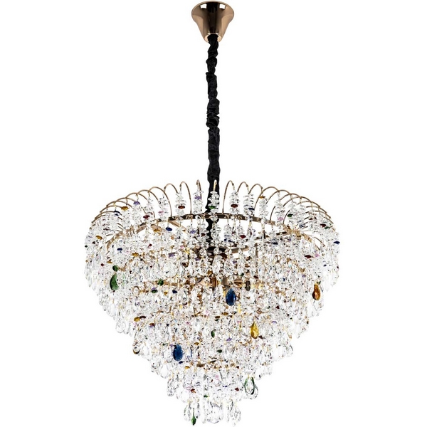 

Подвесная люстра хрустальная Modelux MODELUX ML.850.12 GD, Прозрачный;золото, MODELUX ML.850.12 GD