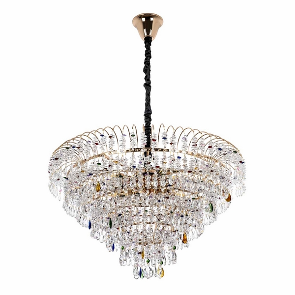 

Подвесная люстра хрустальная Modelux MODELUX ML.850.18 GD, Прозрачный;золото, MODELUX ML.850.18 GD