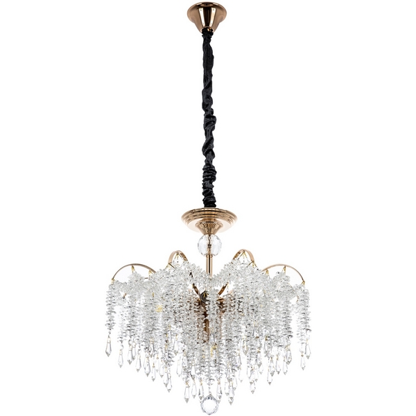 

Подвесная люстра хрустальная Modelux MODELUX ML.855.10 GD, Прозрачный;золото, MODELUX ML.855.10 GD