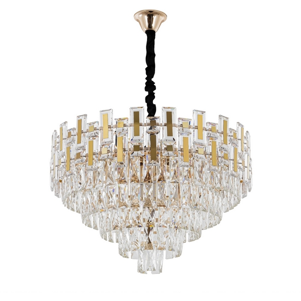 

Подвесная люстра хрустальная Modelux MODELUX ML.88801.12, Прозрачный;золото, MODELUX ML.88801.12